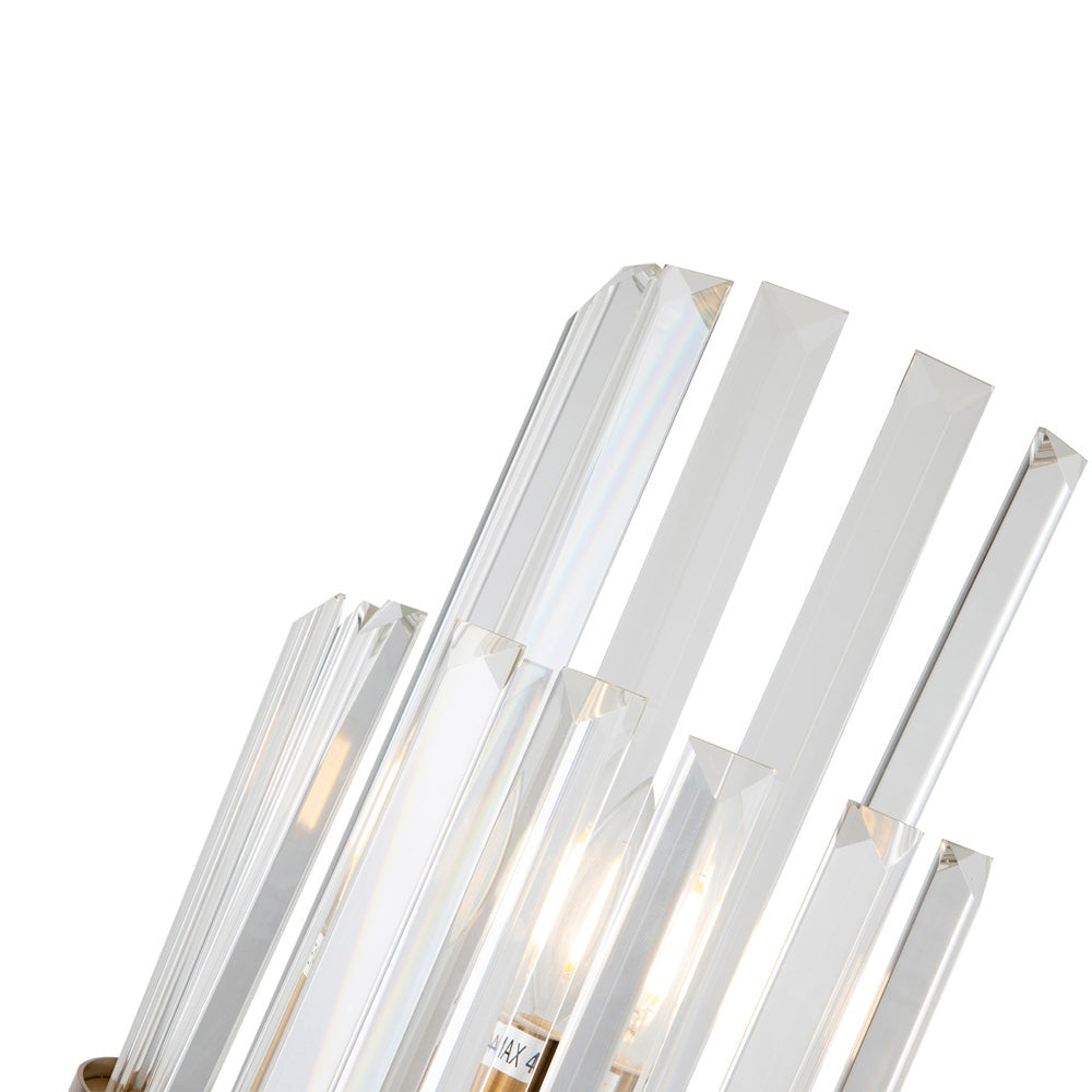 Product photograph of Liang Eimil Regency Wall Lamp Brass Clear from Olivia's.