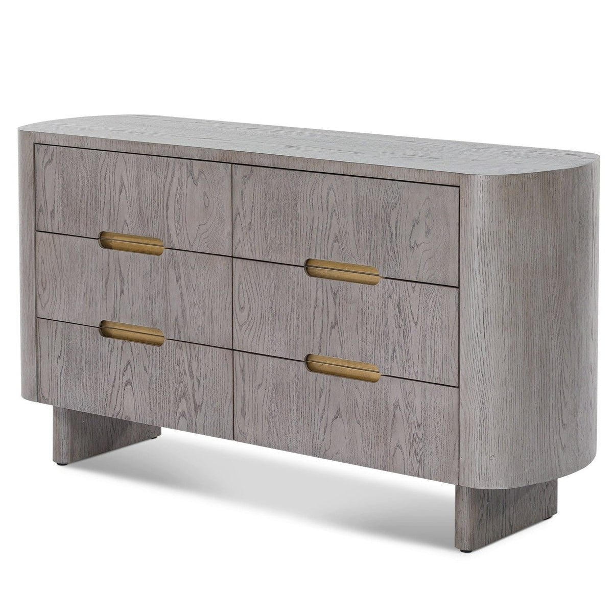 Product photograph of Liang Eimil Lettos Chest Of Drawer In Silver Black Oak from Olivia's
