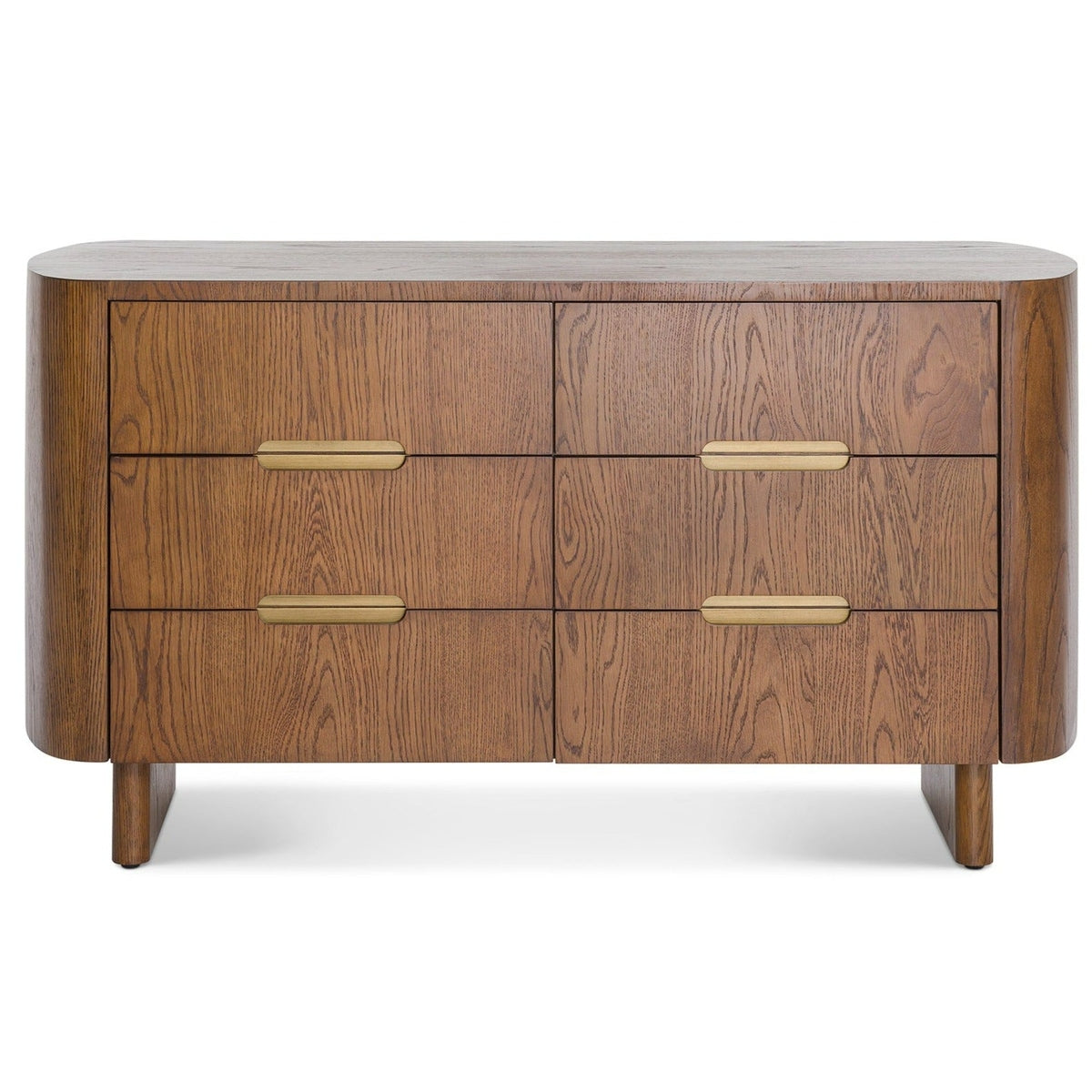 Product photograph of Liang Eimil Lettos Chest Of Drawer In Brushed Brown Oak from Olivia's.