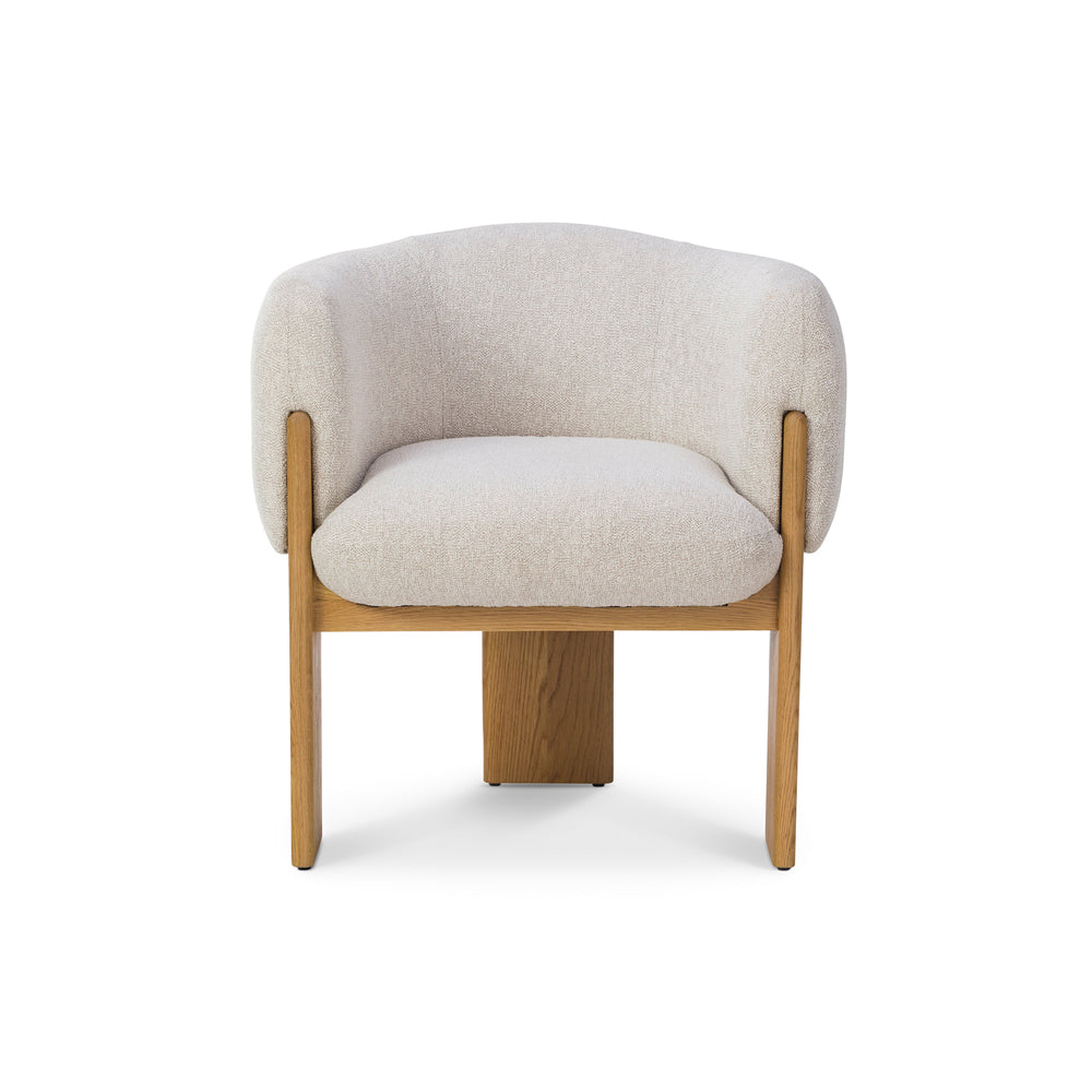 Liang Eimil Lucca Dining Chair Bilma Sand Dry Honey Oak Bilma Sand