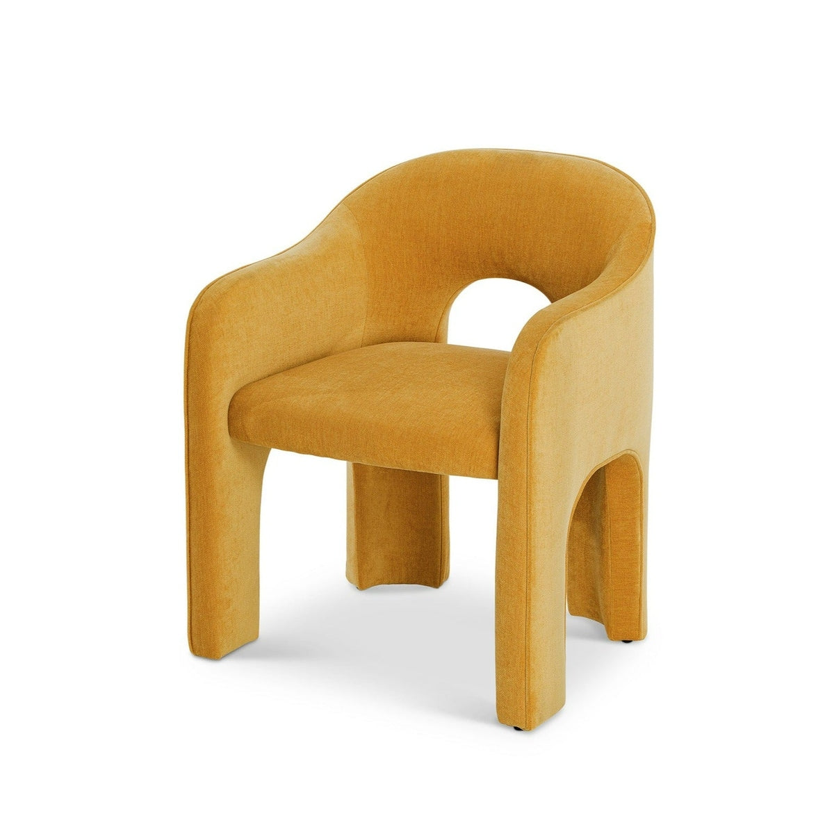 Product photograph of Liang Eimil Kara Dining Chair In Morgan Ochre from Olivia's