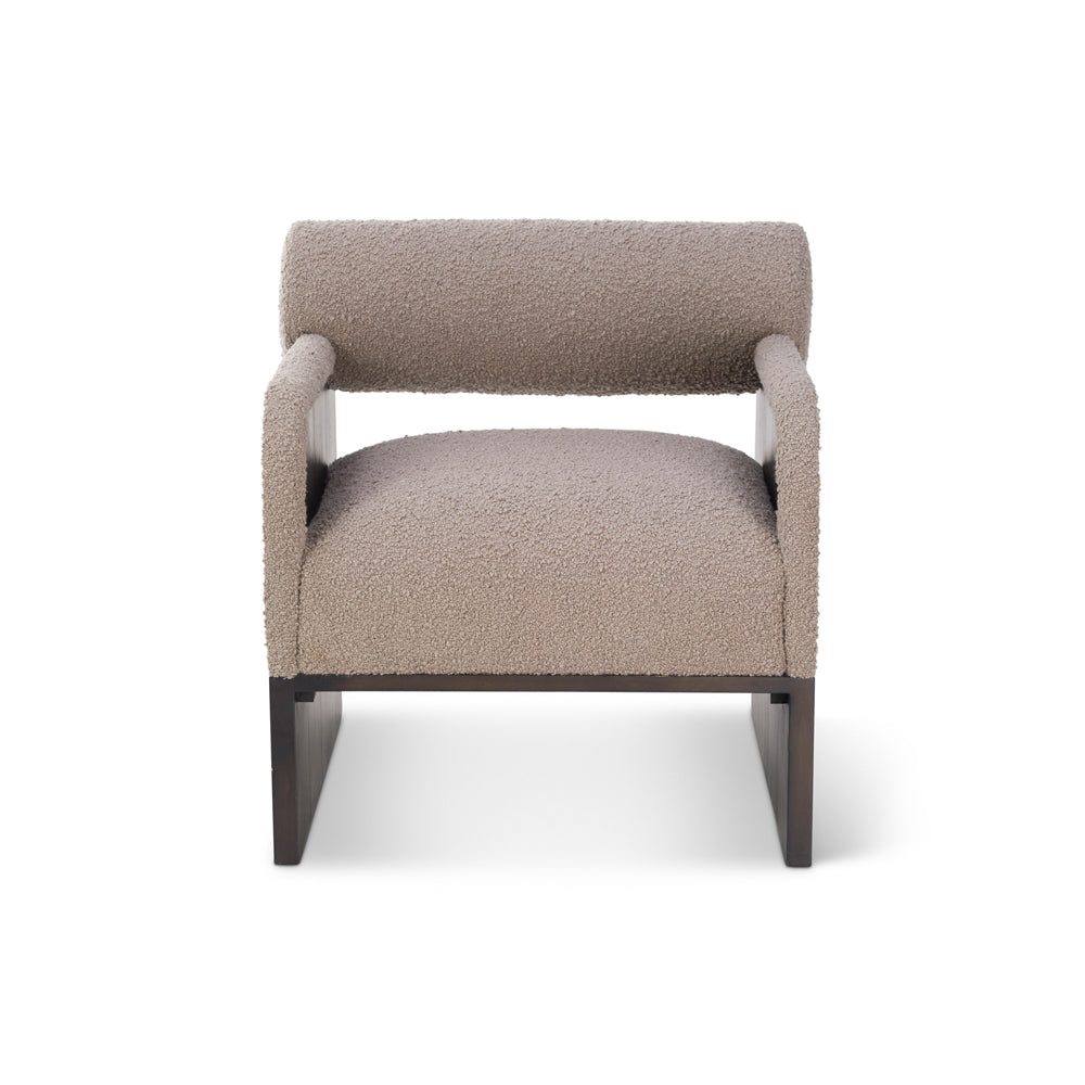 Product photograph of Liang Eimil Elis Occasional Chair - Beverly Boucle Espresso Grey from Olivia's