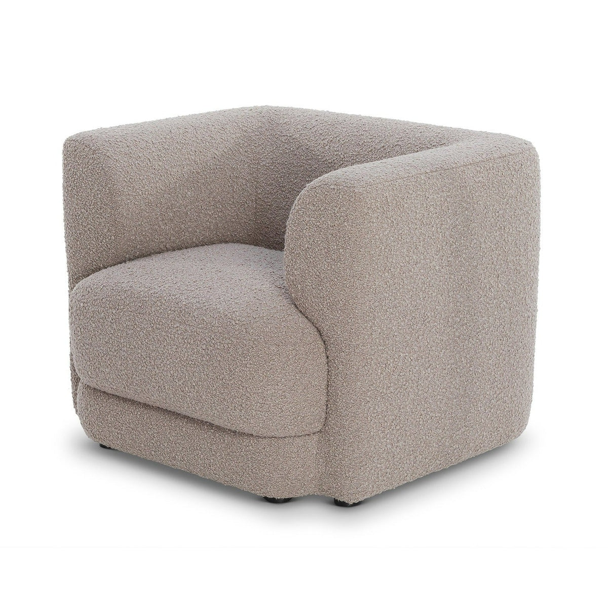 Product photograph of Liang Eimil Lexington Occasional Chair In Beverly Boucle Espresso Grey from Olivia's