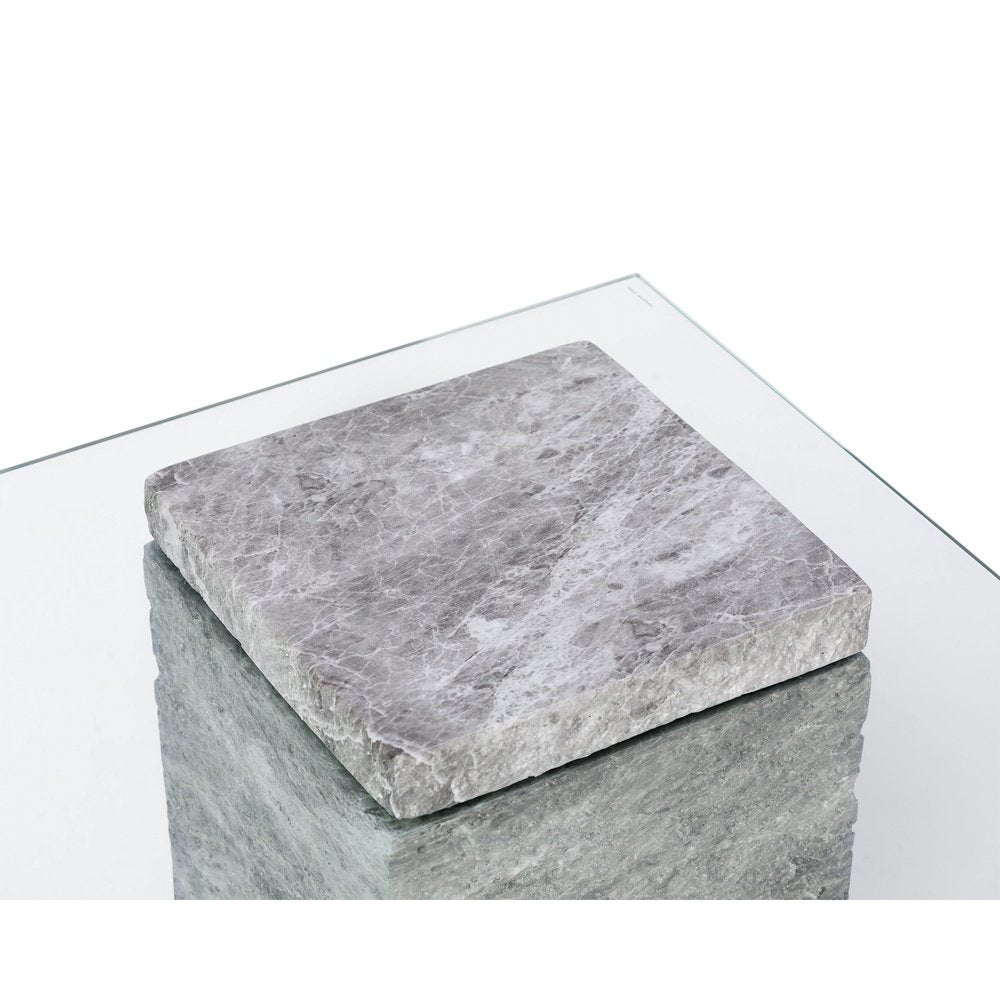 Product photograph of Liang Eimil Rock Side Table In Faux Marble Concrete Grey from Olivia's.