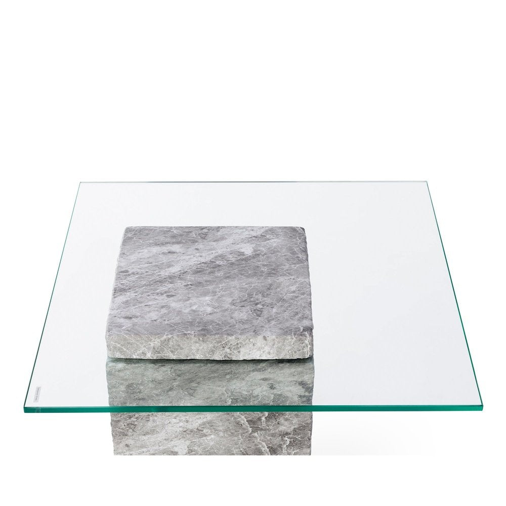 Product photograph of Liang Eimil Rock Side Table In Faux Marble Concrete Grey from Olivia's.