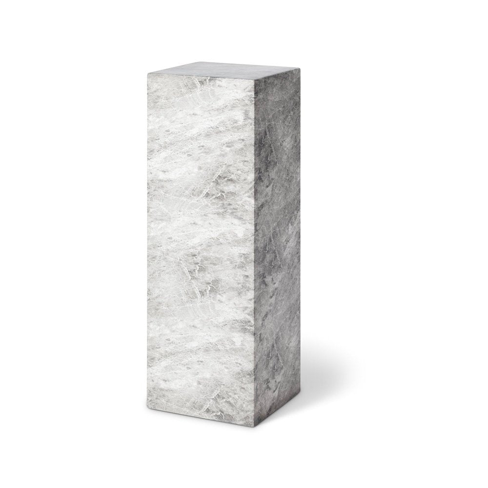 Product photograph of Liang Eimil Long Pedestal In Faux Marble Concrete Grey from Olivia's