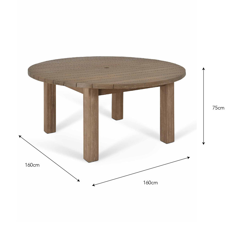 Product photograph of Garden Trading Porthallow Round Dining Table Large Natural from Olivia's.