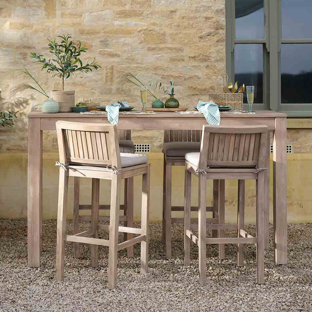 Product photograph of Garden Trading Porthallow Rectangular Bar Table Natural from Olivia's.
