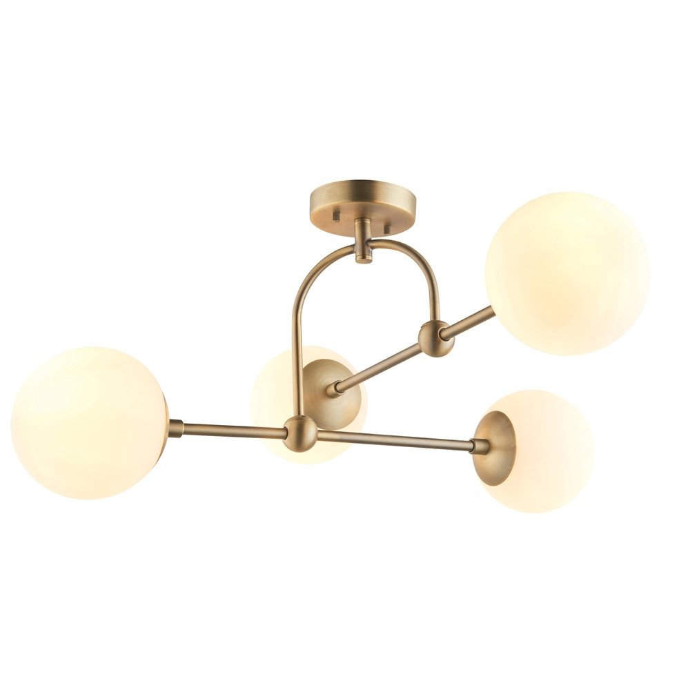 Product photograph of Olivia S Bella 4 Ceiling Light In Gold from Olivia's