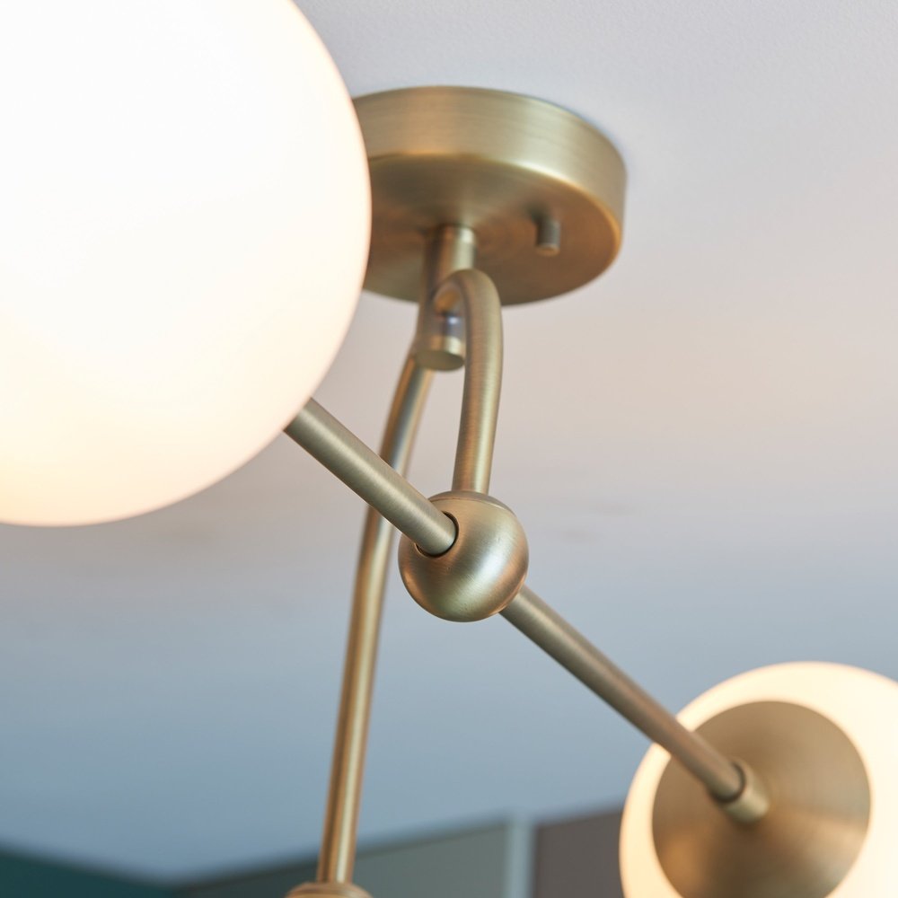 Product photograph of Olivia S Bella 4 Ceiling Light In Gold from Olivia's.