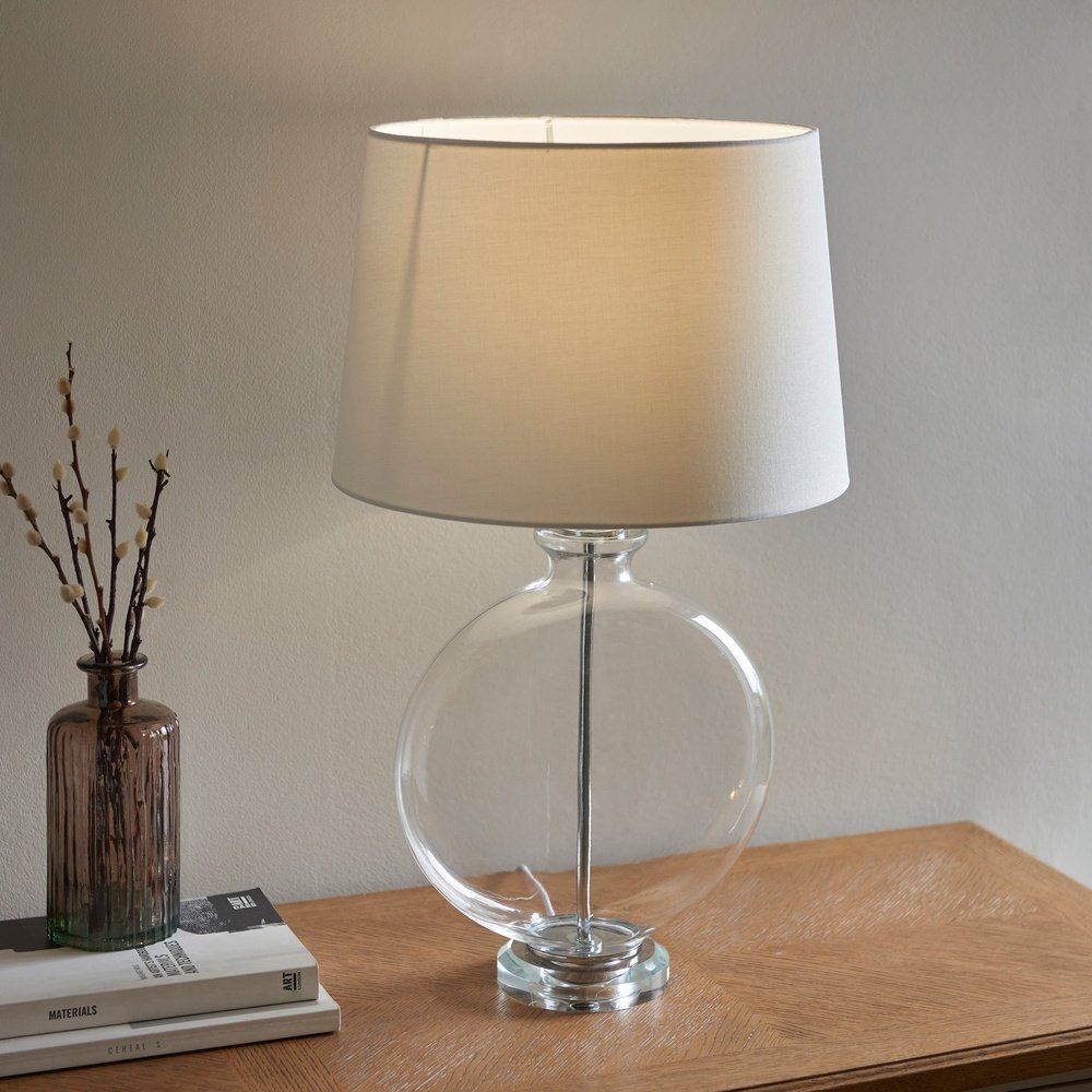 Product photograph of Olivia S Giselle Table Lamp Nickel from Olivia's.