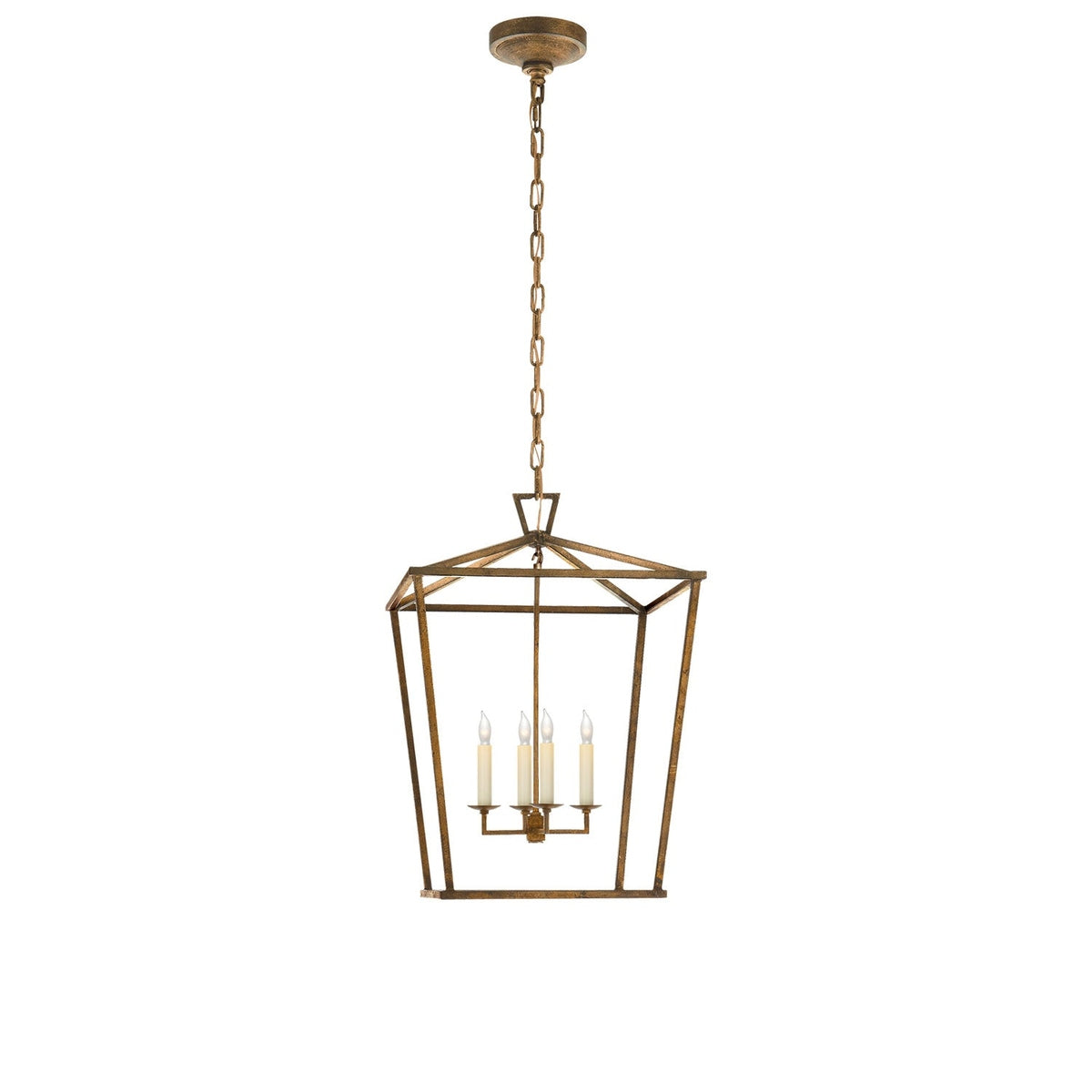 Product photograph of Andrew Martin Darlana Lantern Pendant Light Gilded Iron Small from Olivia's
