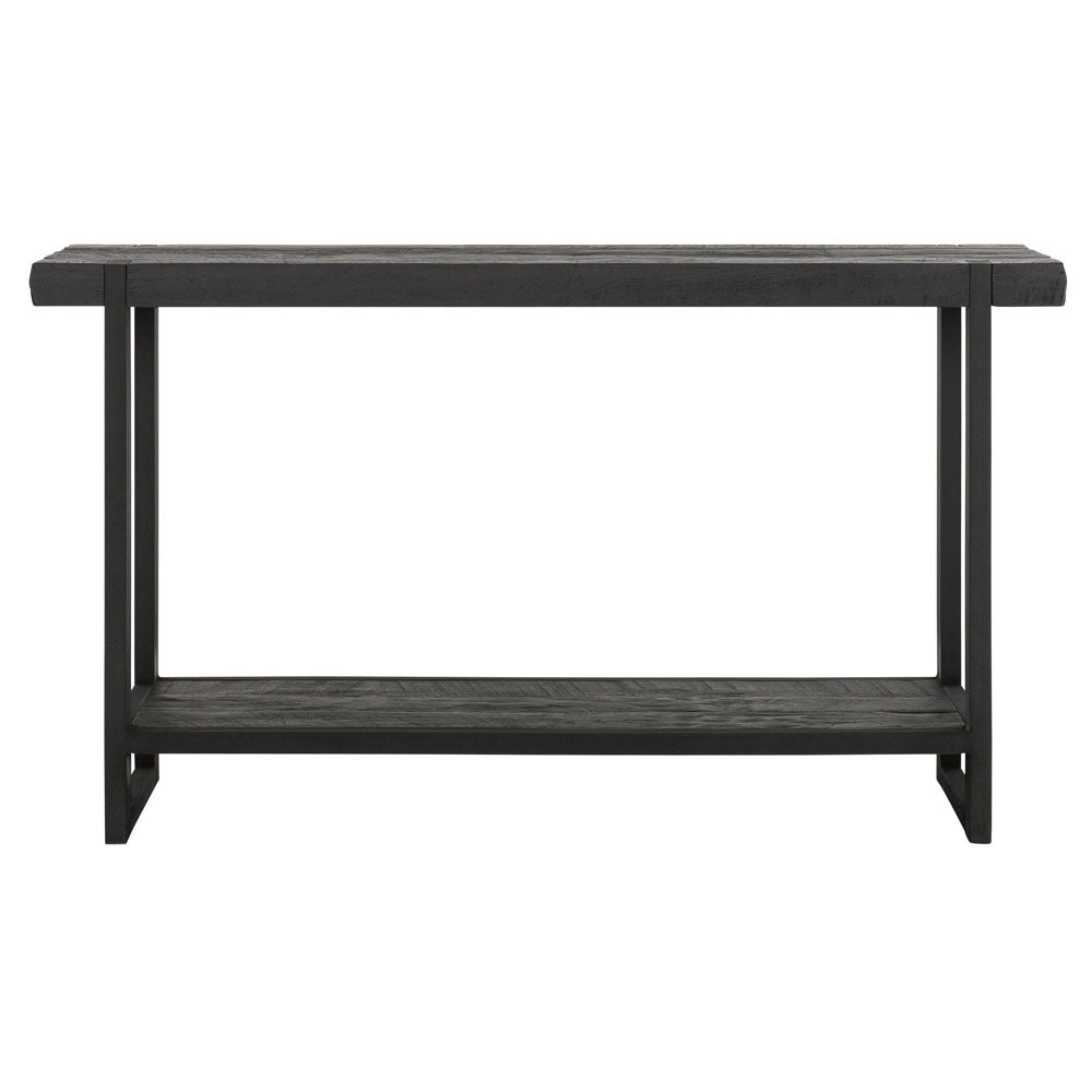 Product photograph of Dtp Interiors Beam Console Table In Recycled Black Teakwood from Olivia's.