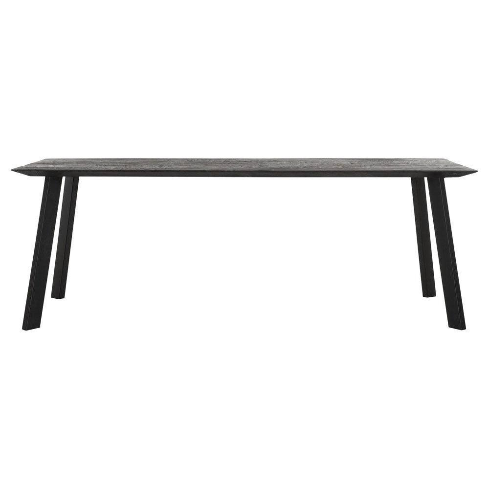Product photograph of Dtp Home Rectangular Dining Table In Black Recycled Teakwood Finish Medium from Olivia's.