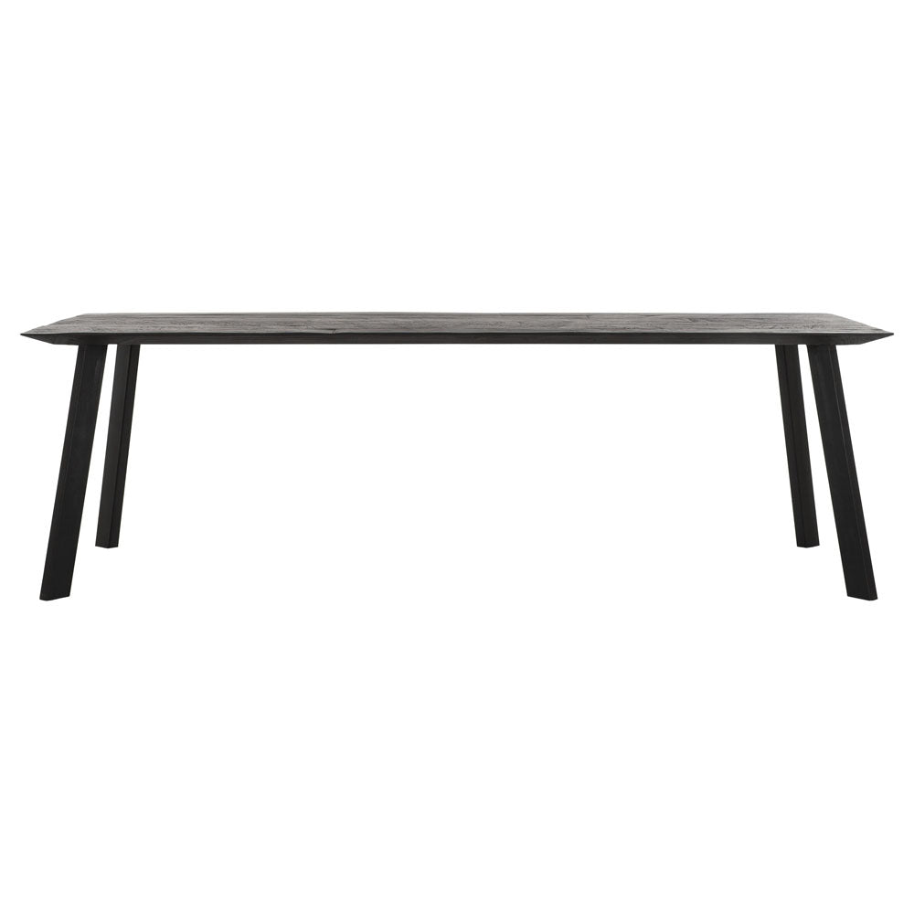 Product photograph of Dtp Home Rectangular Dining Table In Black Recycled Teakwood Finish Large from Olivia's.