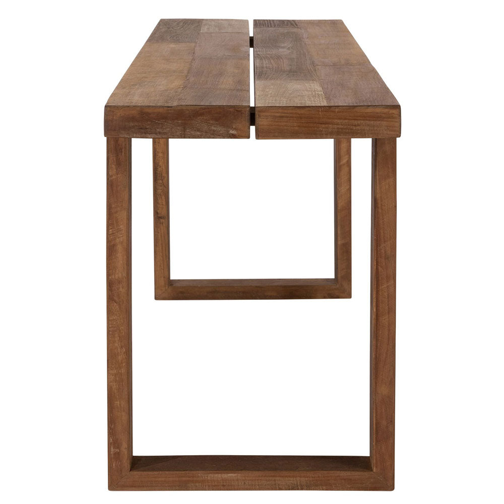 Product photograph of Dtp Interiors Icon Console Writing Desk In Recycled Black Teakwood from Olivia's.