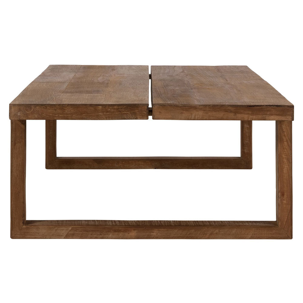 Product photograph of Dtp Interiors Icon Rectangular Coffee Table In Recycled Teakwood from Olivia's.