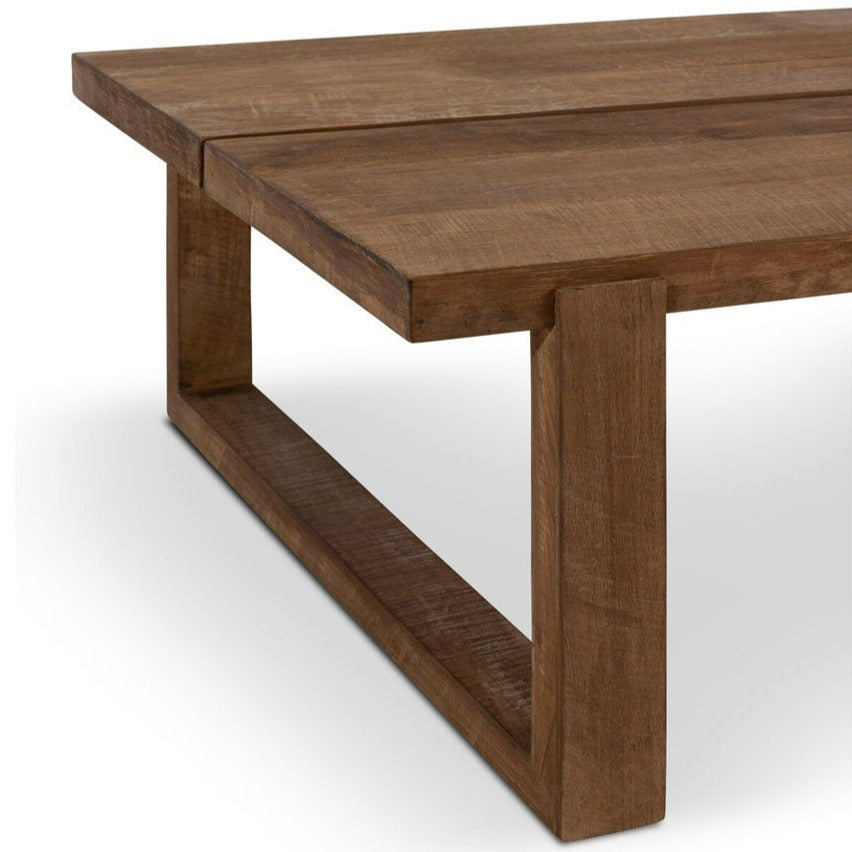 Product photograph of Dtp Interiors Icon Rectangular Coffee Table In Recycled Teakwood from Olivia's.