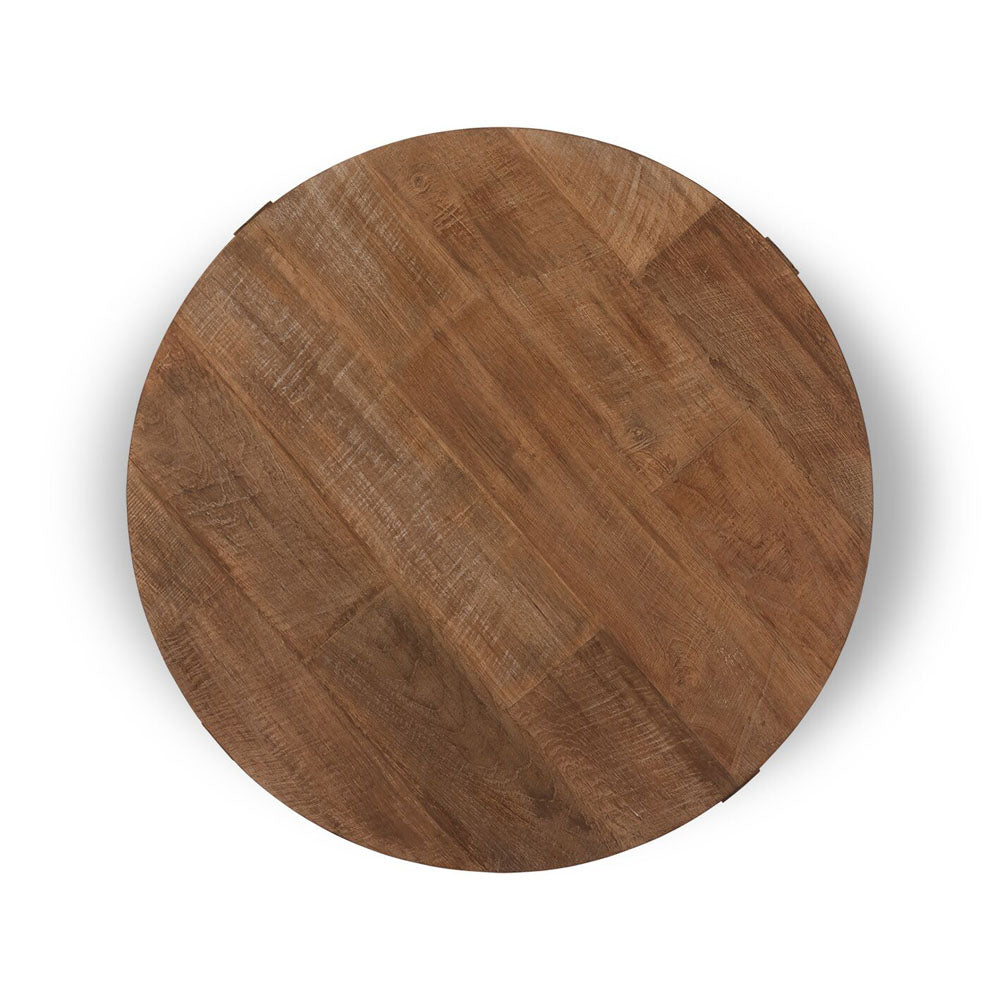 Product photograph of Dtp Interiors Icon Round Coffee Table In Recycled Teakwood from Olivia's.