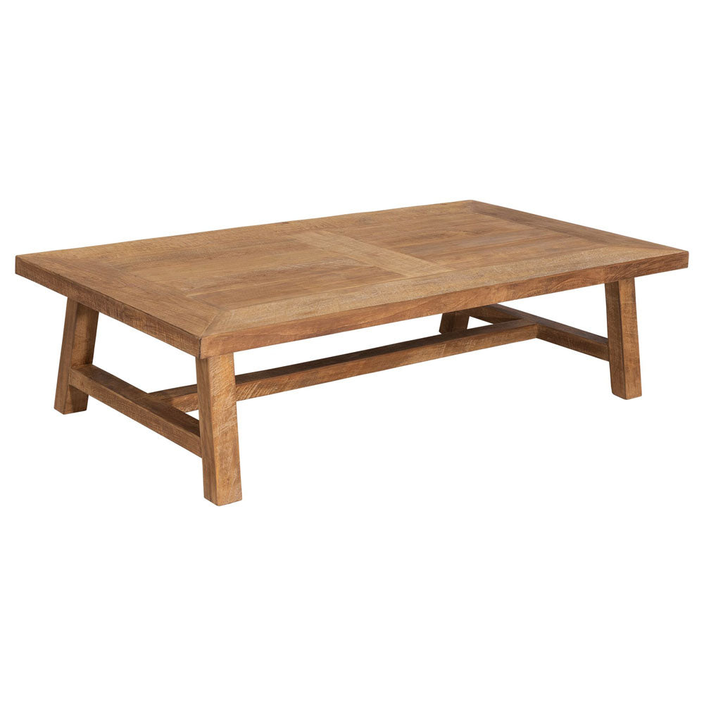 Product photograph of Dtp Interiors Monastery Rectangular Coffee Table In Recycled Teakwood from Olivia's.