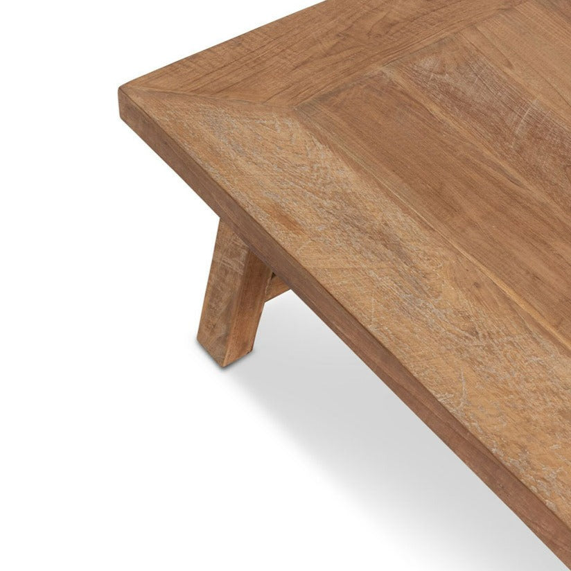 Product photograph of Dtp Interiors Monastery Rectangular Coffee Table In Recycled Teakwood from Olivia's.