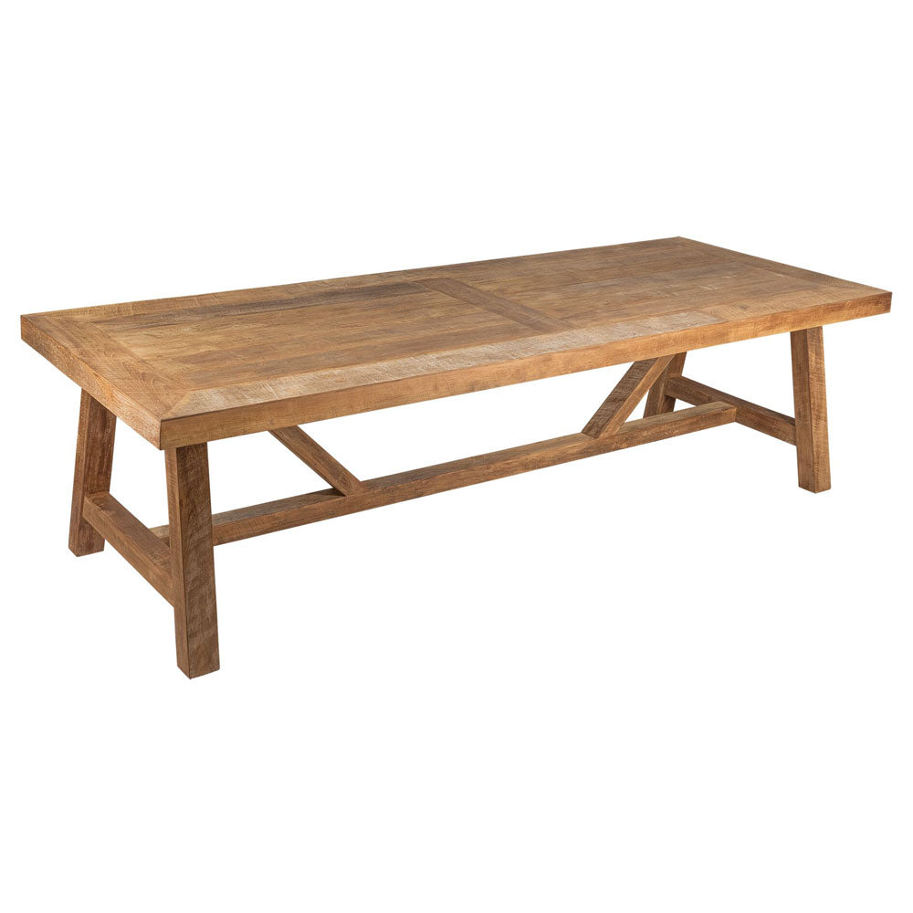 Dtp Home Monastery Rectangular Dining Table In Recycled Teakwood Finish Small