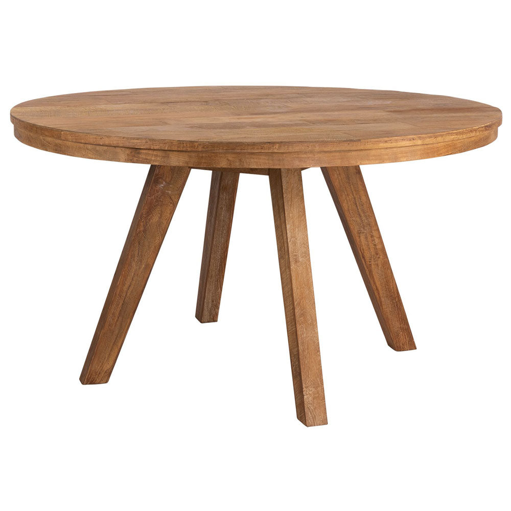 Product photograph of Dtp Home Tradition Round Dining Table In Recycled Teakwood Finish from Olivia's