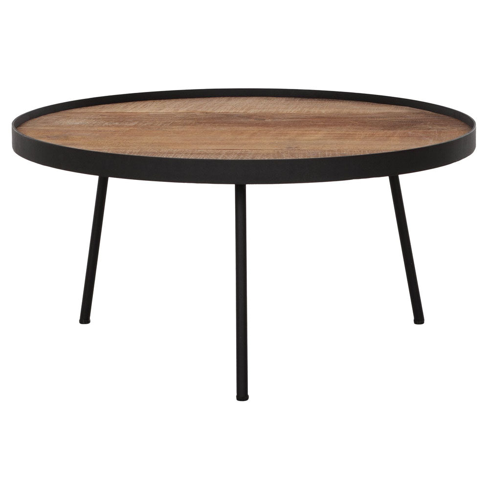 Product photograph of Dtp Home Saturnus Round Coffee Table In Recycled Teakwood Finish Large from Olivia's.