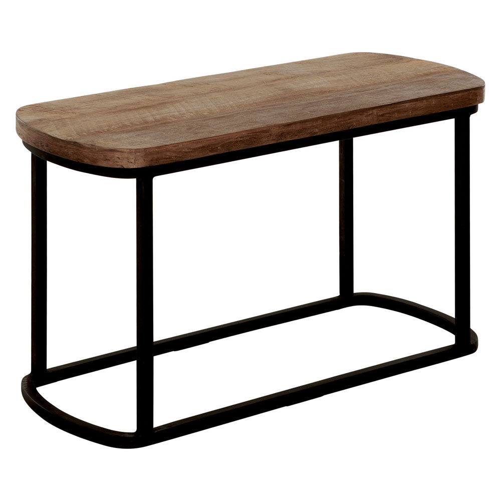 DTP Interiors Castor Bench in Recycled Teakwood