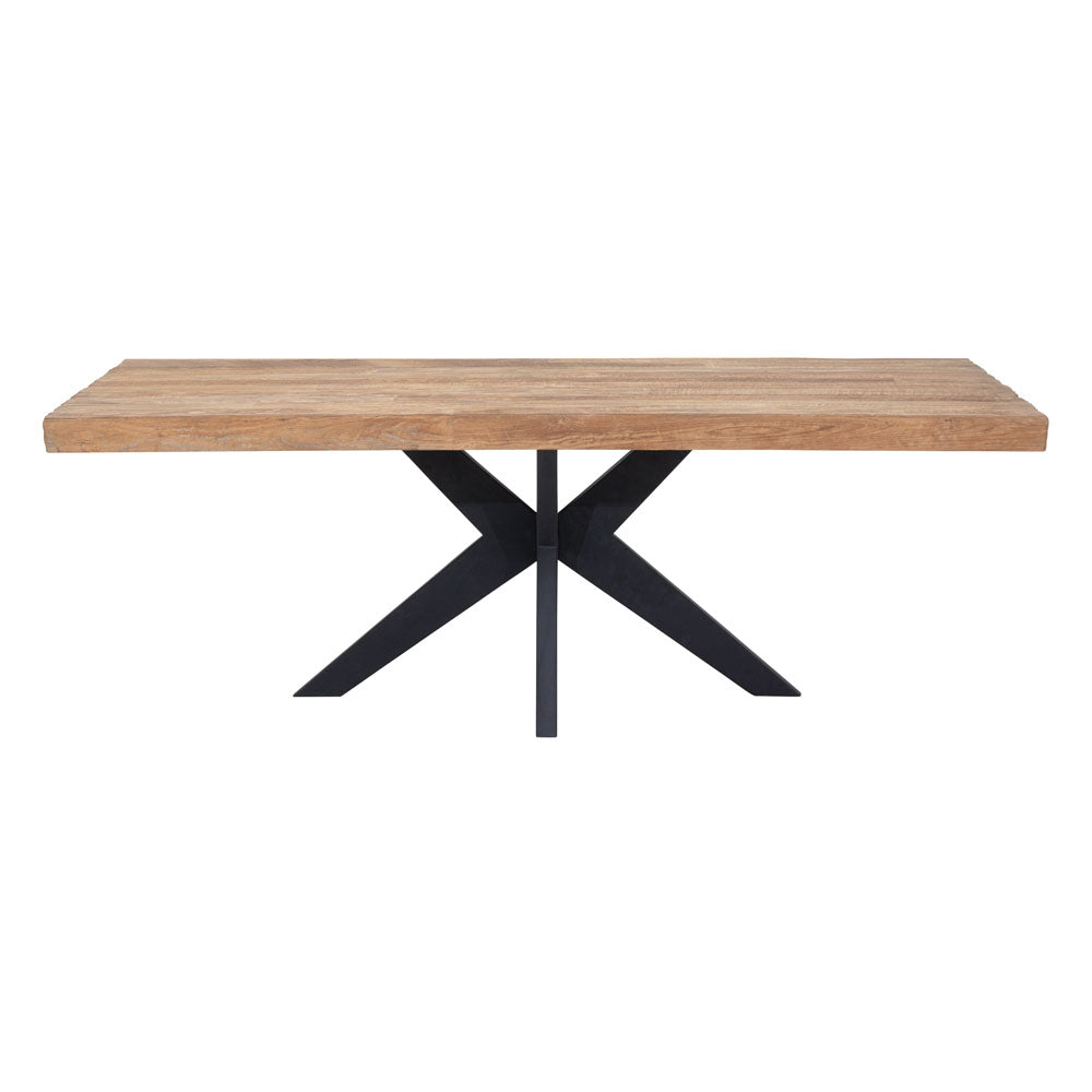 Product photograph of Dtp Home Newton Rectangular Dining Table In Recycled Teakwood Finish Small from Olivia's
