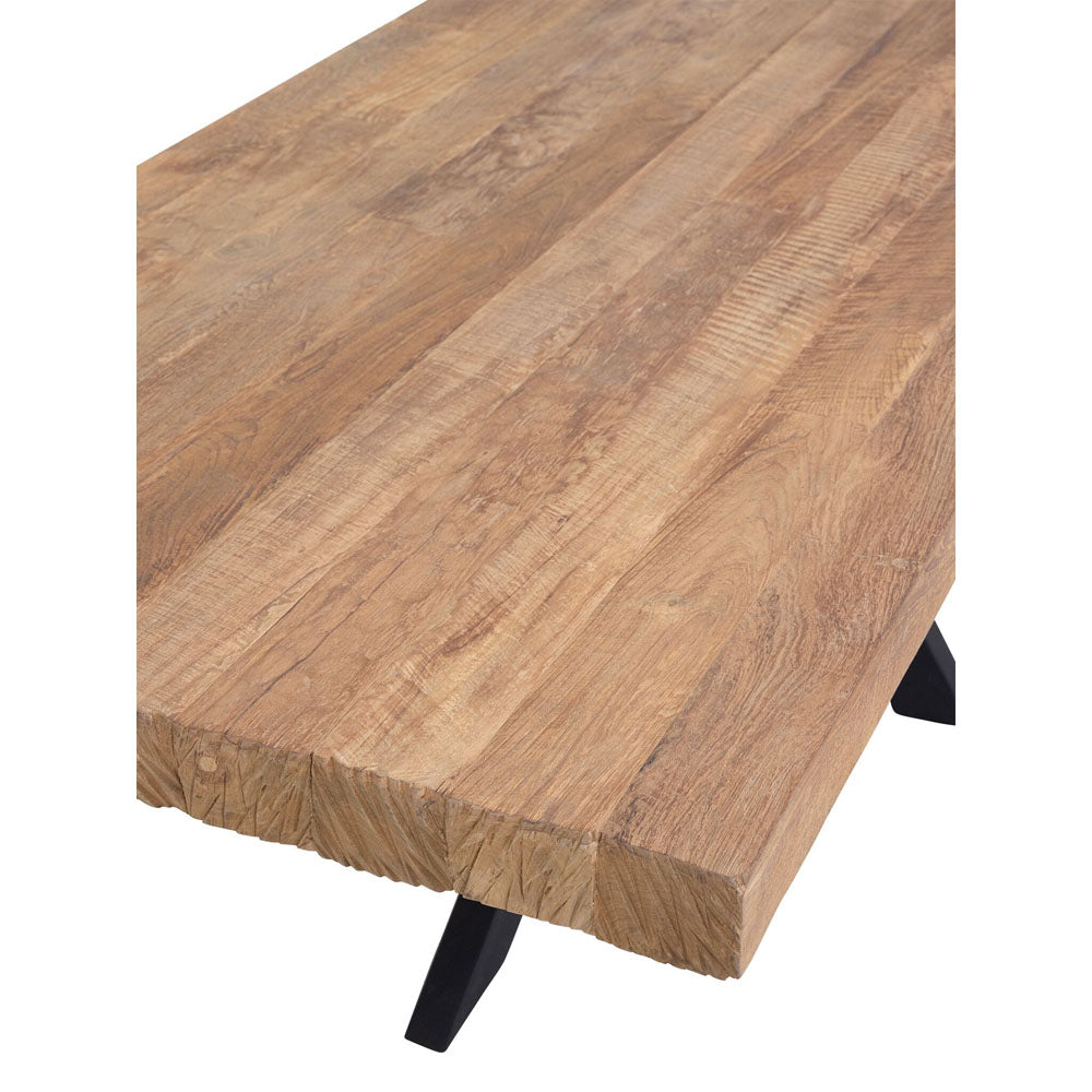 Product photograph of Dtp Home Newton Rectangular Dining Table In Recycled Teakwood Finish Small from Olivia's.