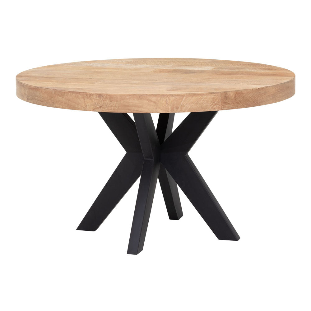 Dtp Home Darwin Round Dining Table In Recycled Teakwood Finish Large