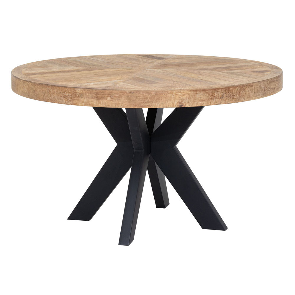 Product photograph of Dtp Home Einstein Round Dining Table In Recycled Teakwood Finish Small from Olivia's