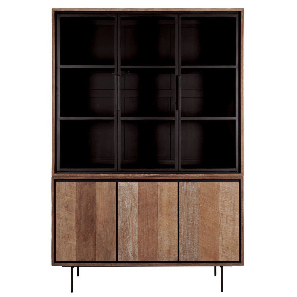Product photograph of Dtp Home Metropole Showcase In Recycled Teakwood Finish Large from Olivia's.