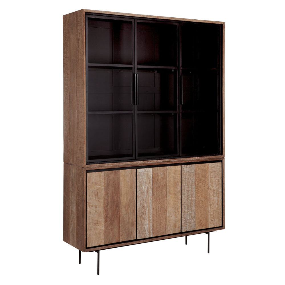 Product photograph of Dtp Home Metropole Showcase In Recycled Teakwood Finish Large from Olivia's.