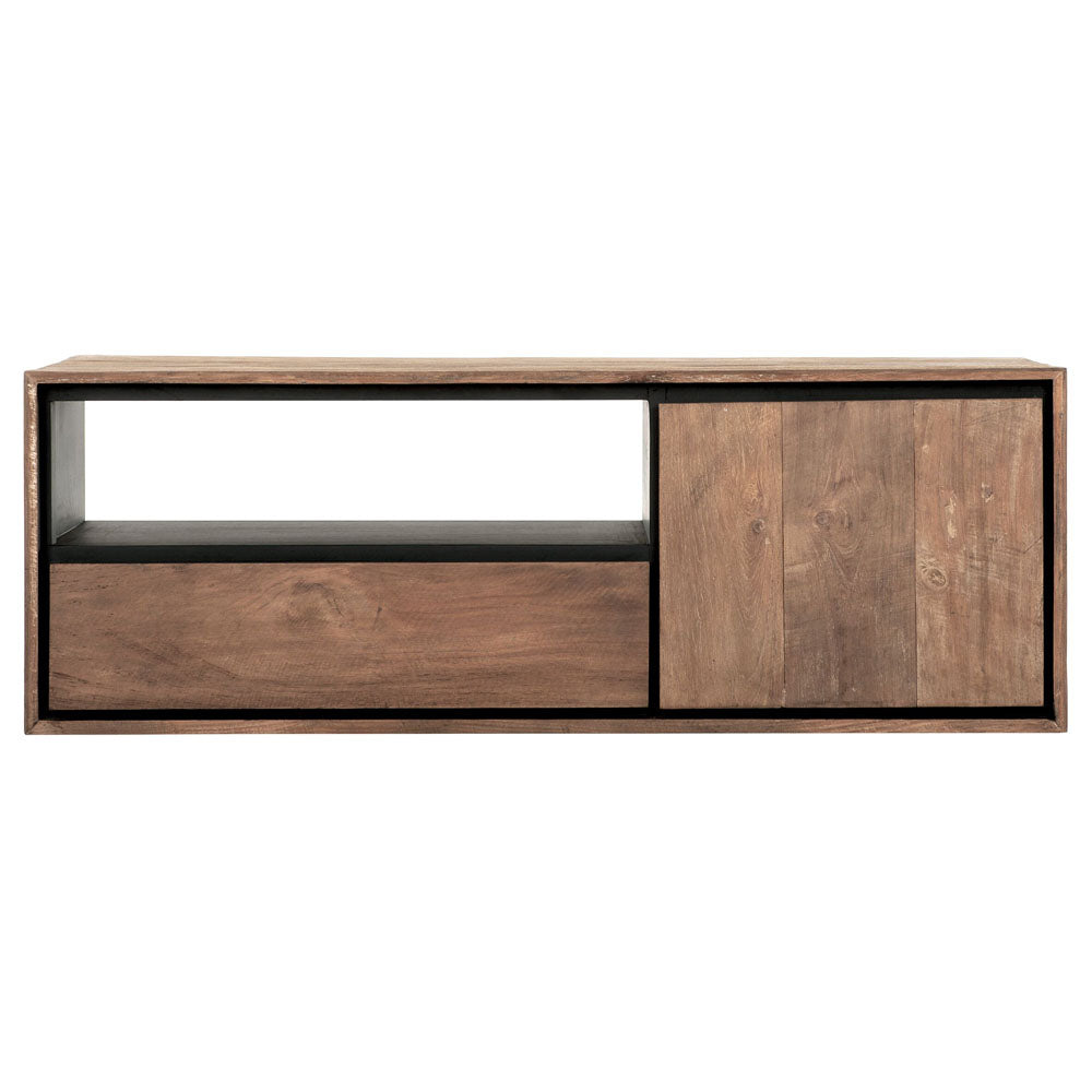 Dtp Home Metropole Hanging Tv Stand In Recycled Teakwood Finish Medium