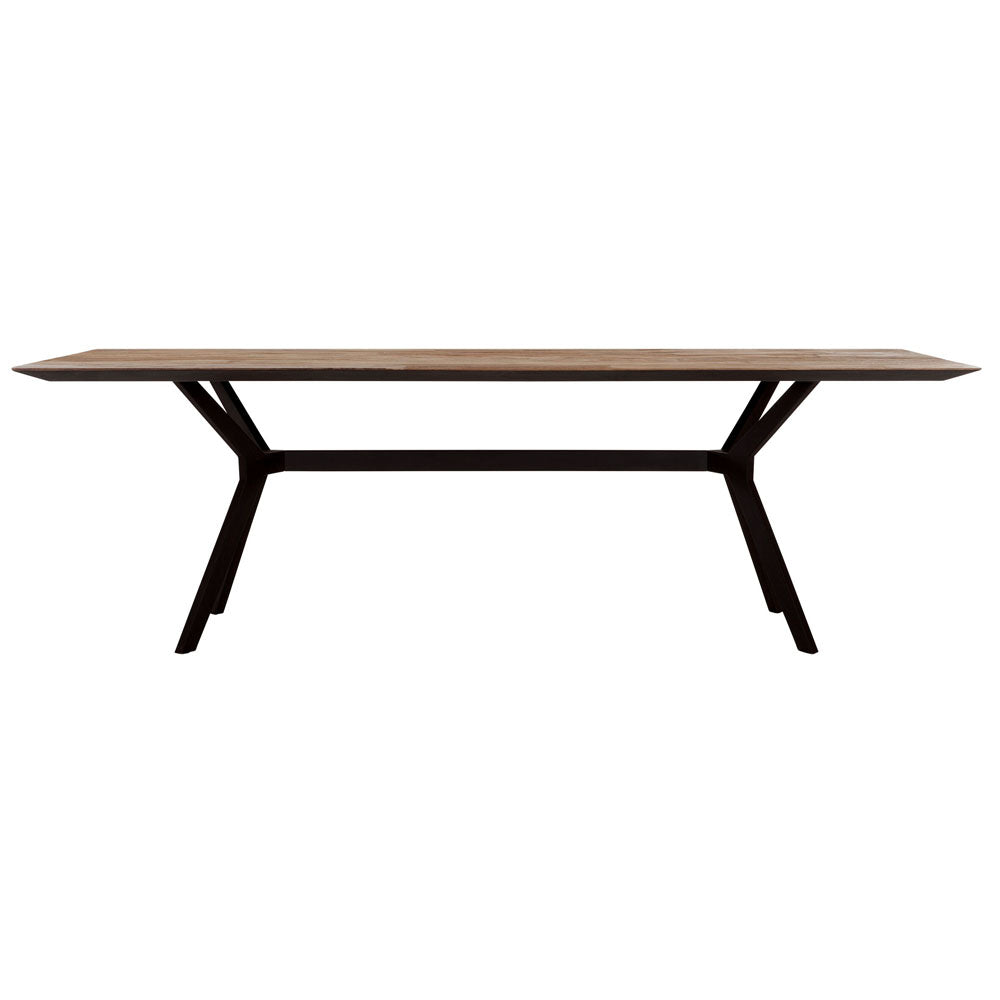 Product photograph of Dtp Home Metropole Rectangular Dining Table In Recycled Teakwood Finish Medium from Olivia's