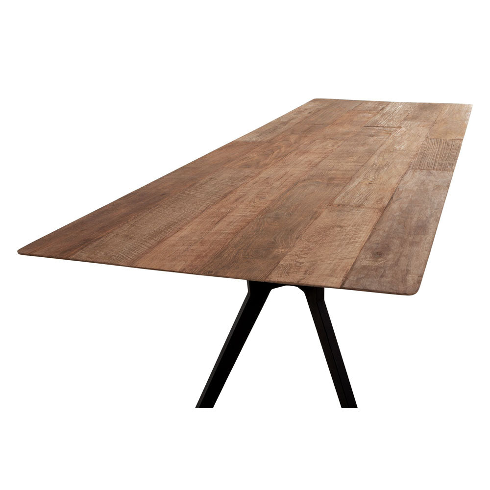 Product photograph of Dtp Home Metropole Rectangular Dining Table In Recycled Teakwood Finish Medium from Olivia's.