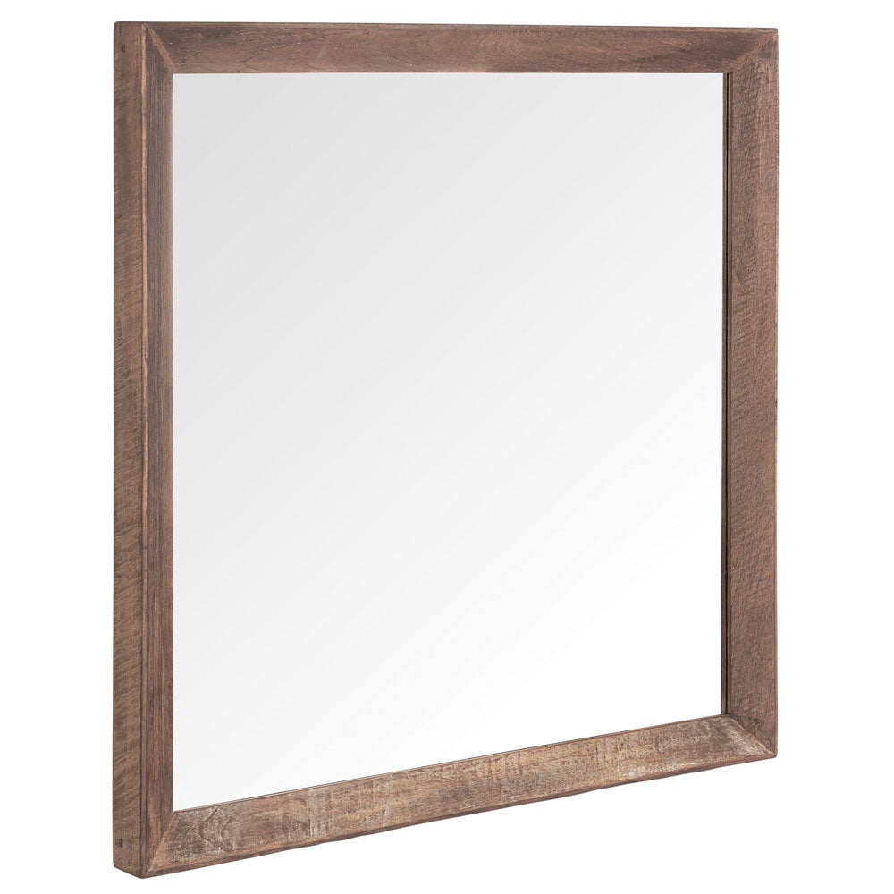 Product photograph of Dtp Interiors Metropole Square Mirror In Recycled Teakwood from Olivia's