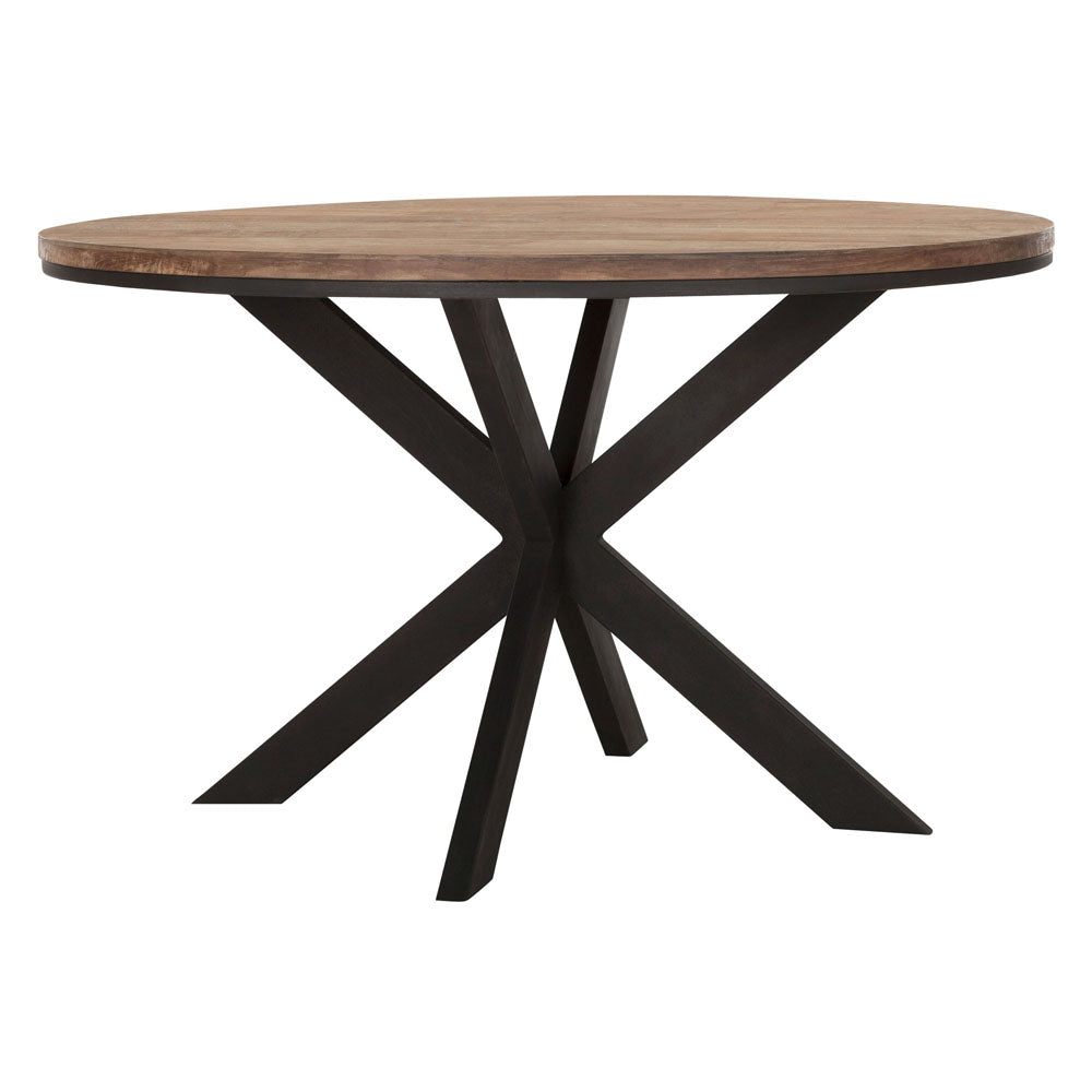 Dtp Interiors Odeon Round Dining Table In Recycled Teakwood