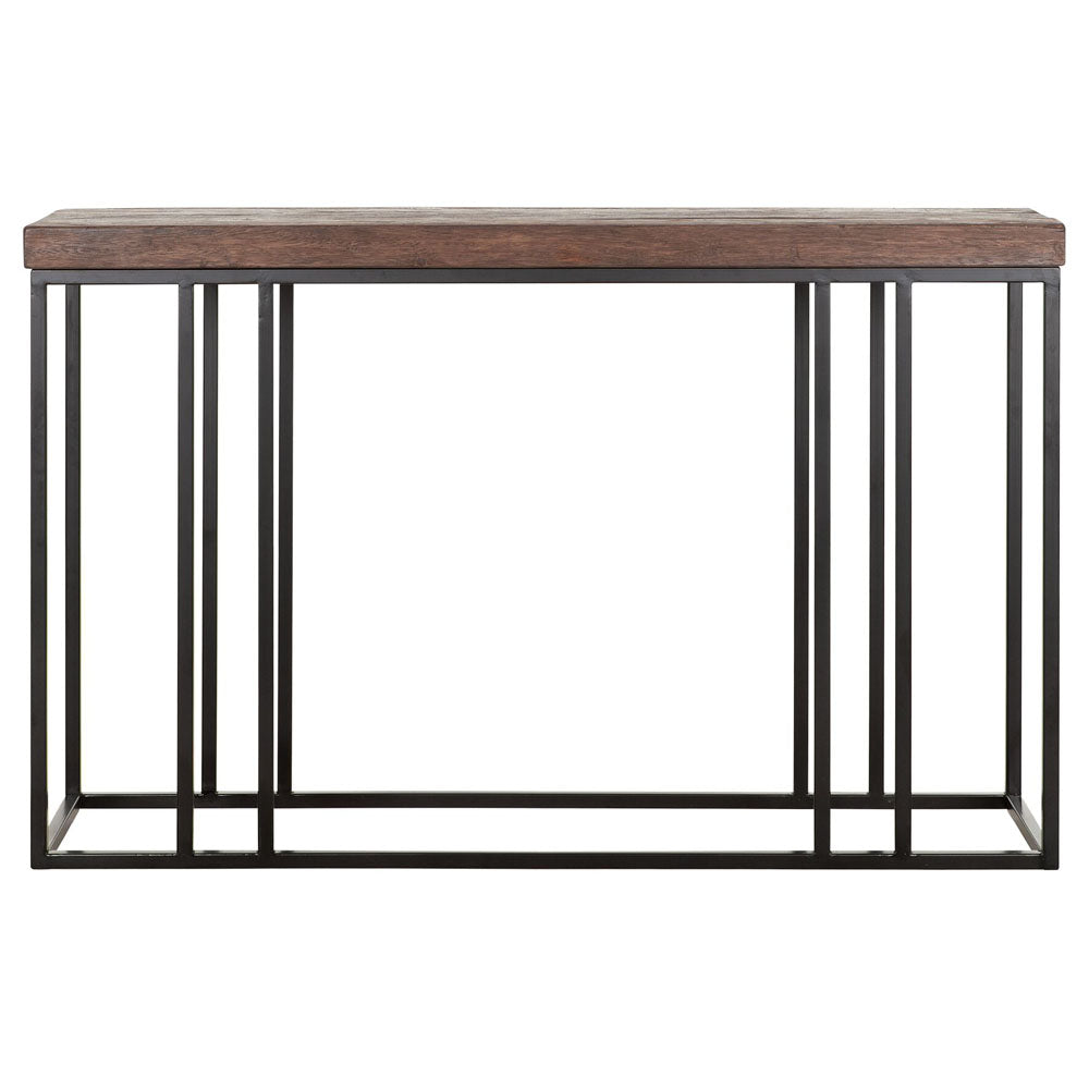 Dtp Home Timber Console Table In Mixed Wood Medium
