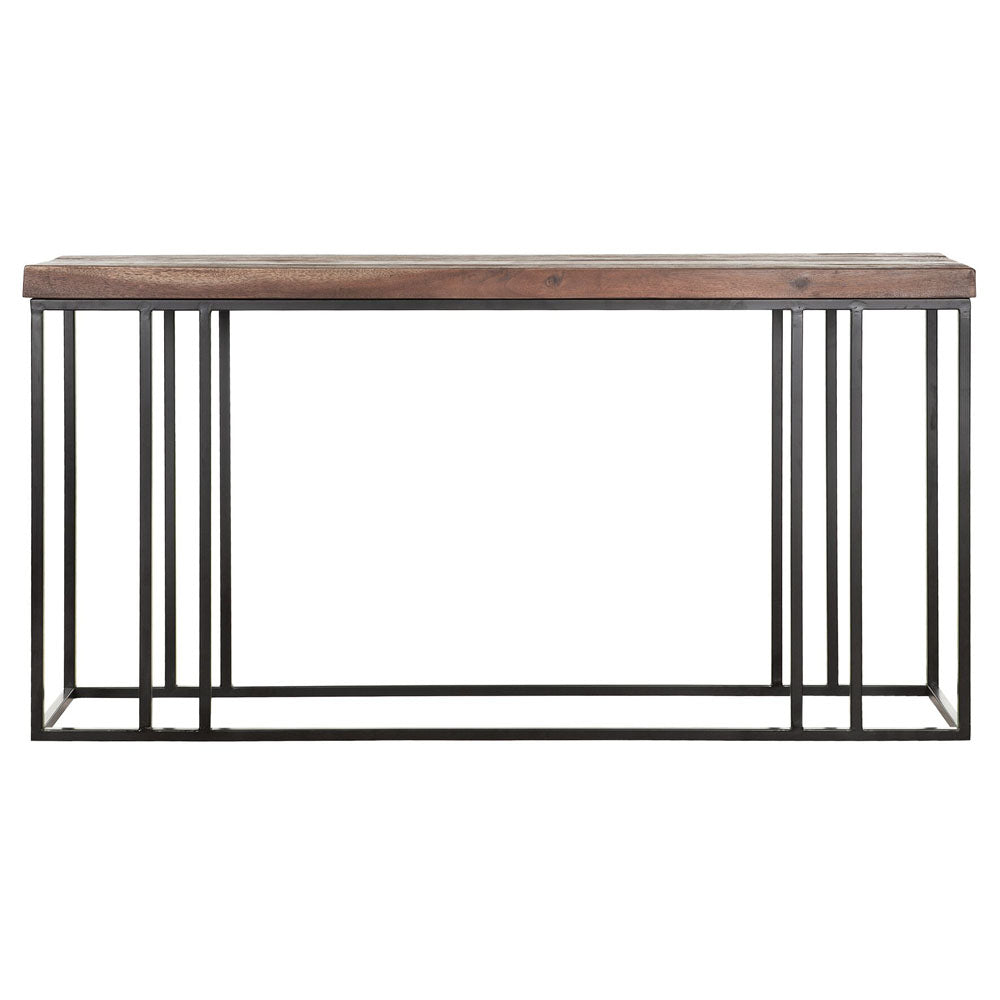 Product photograph of Dtp Home Timber Console Table In Mixed Wood Large from Olivia's.