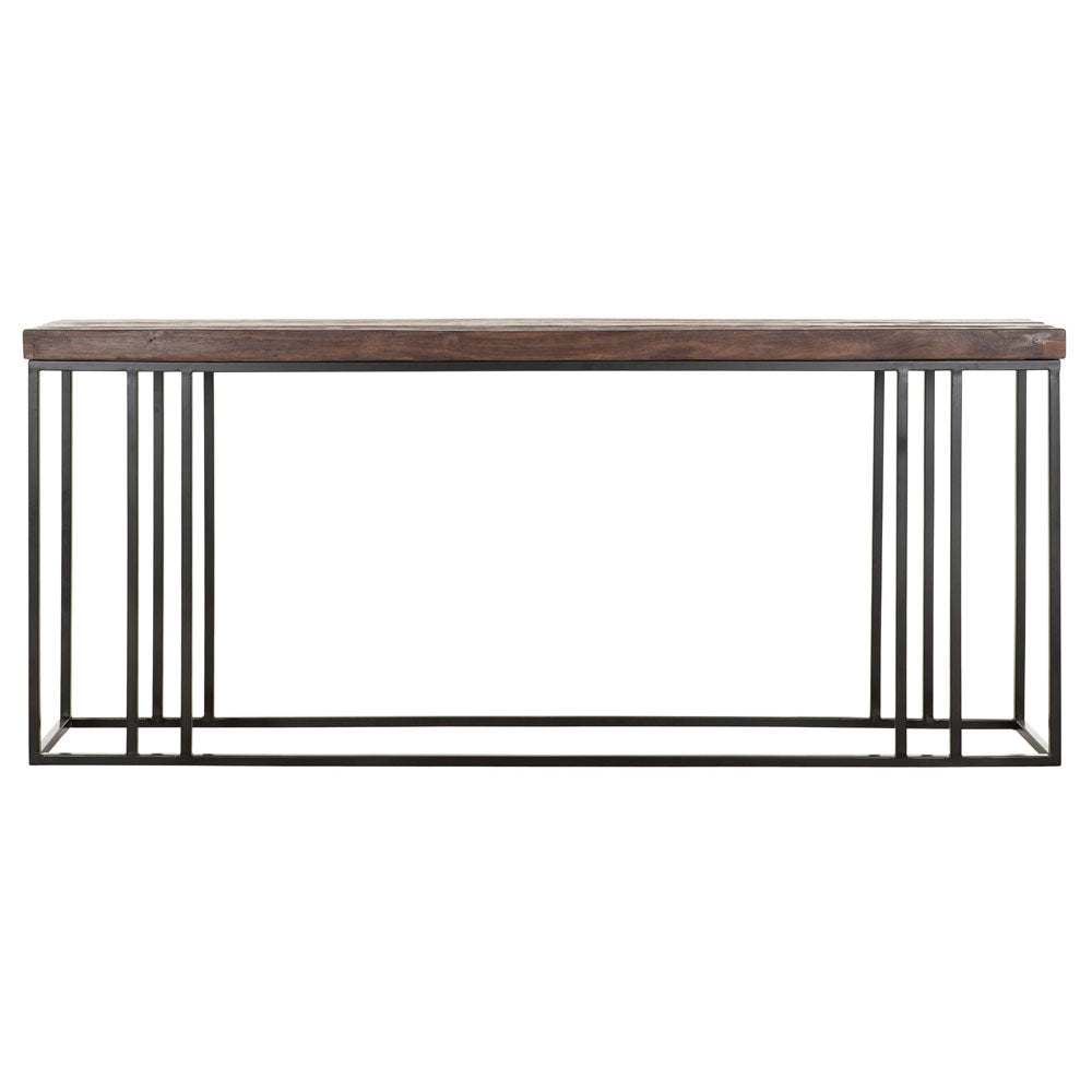 Product photograph of Dtp Home Timber Console Table In Mixed Wood Large from Olivia's.