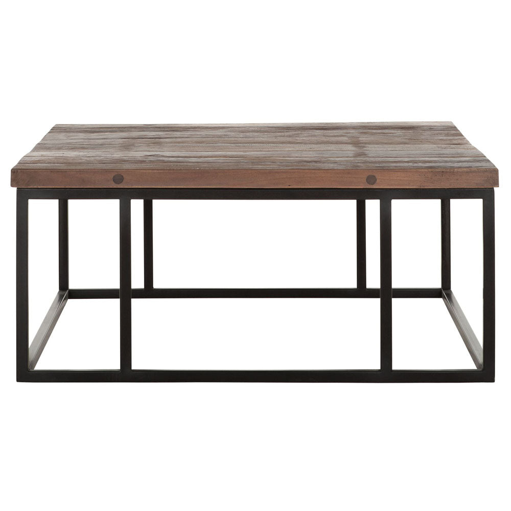 Dtp Interiors Timber Square Coffee Table In Mixed Wood