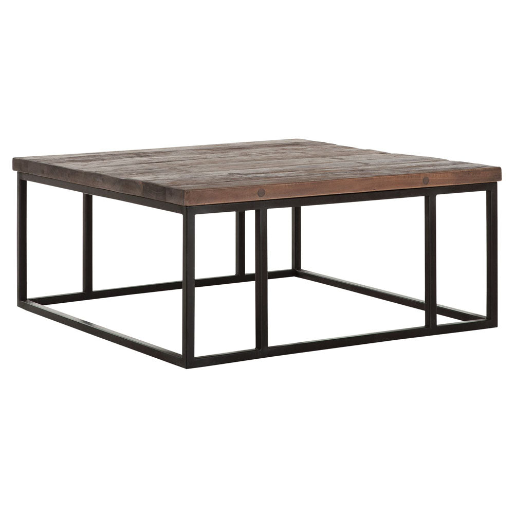 Product photograph of Dtp Interiors Timber Square Coffee Table In Mixed Wood from Olivia's.
