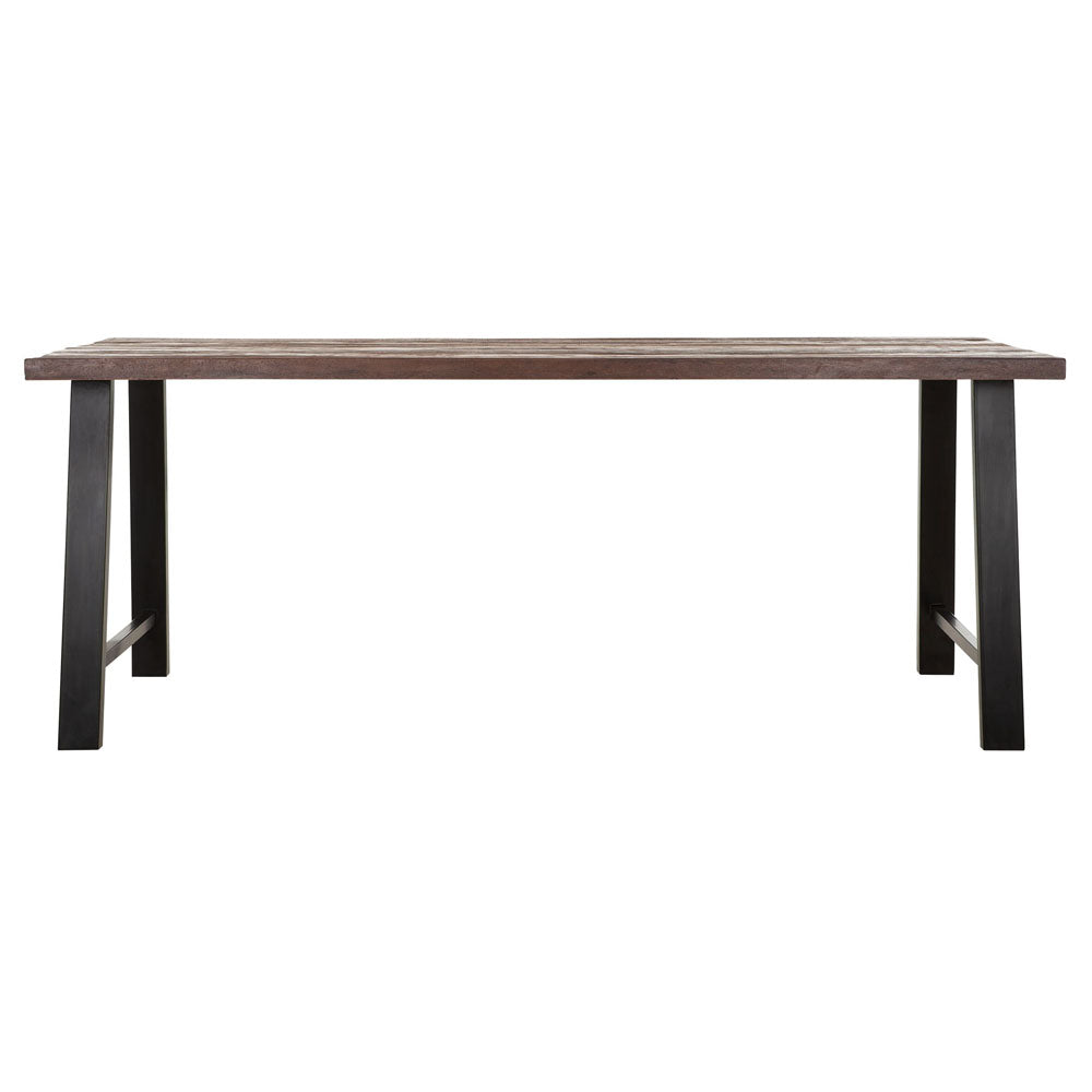 Product photograph of Dtp Home Timber Rectangular Dining Table In Mixed Wood Extra Large from Olivia's.