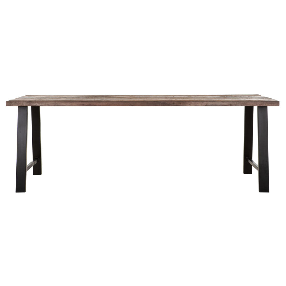 Product photograph of Dtp Home Timber Rectangular Dining Table In Mixed Wood Extra Large from Olivia's.