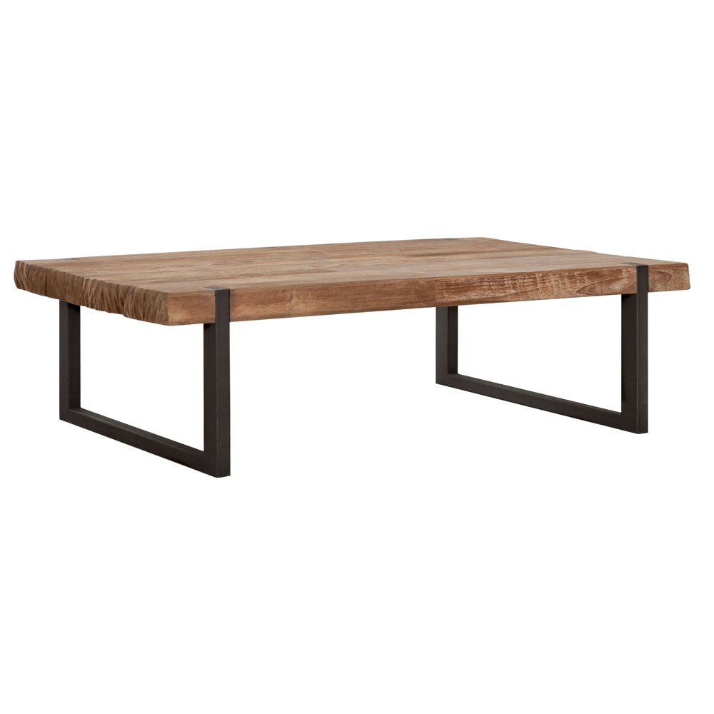 Product photograph of Dtp Home Beam Rectangular Coffee Table With Recycled Teakwood Finish Top Large from Olivia's.