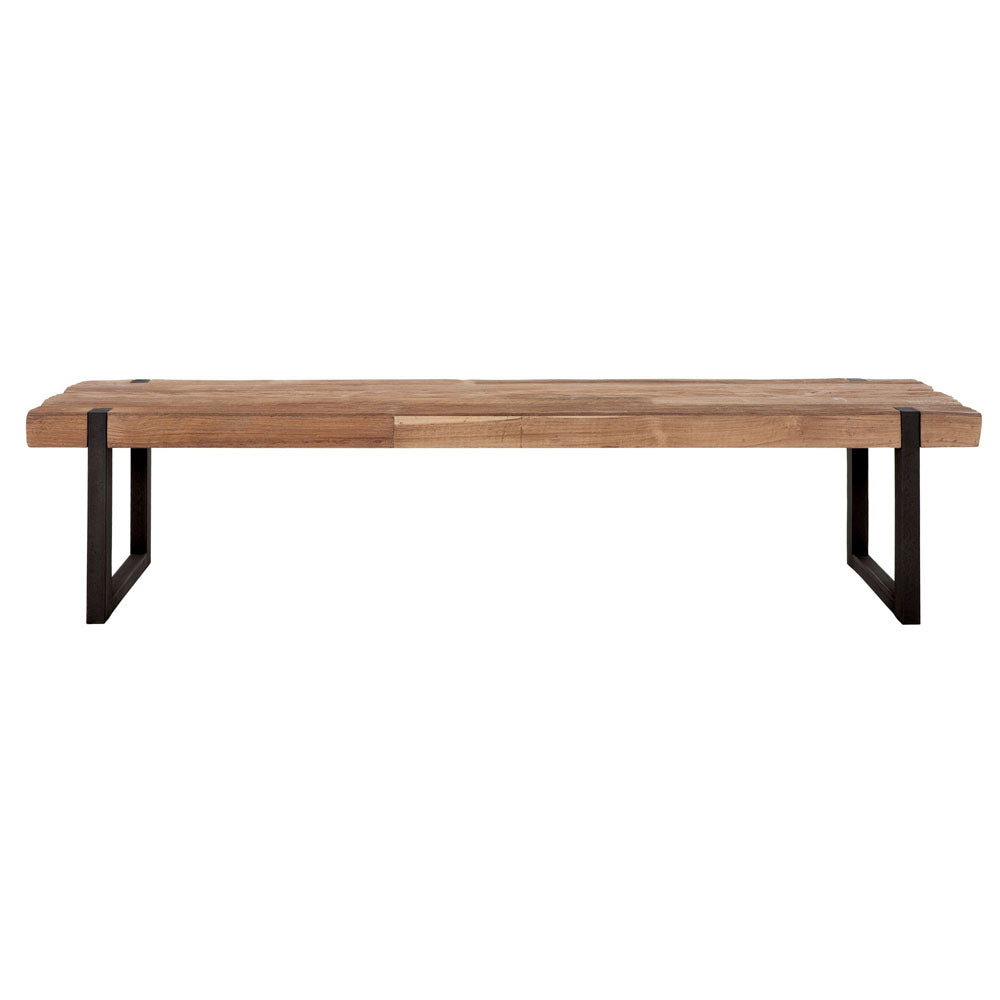 Product photograph of Dtp Home Beam Rectangular Coffee Table With Recycled Teakwood Finish Top Large from Olivia's.