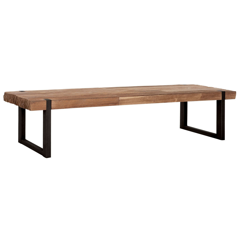 Product photograph of Dtp Home Beam Rectangular Coffee Table With Recycled Teakwood Finish Top Large from Olivia's.